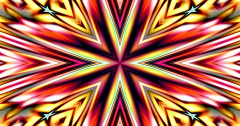 Wave Pattern Symmetric Mandala Kaleidoscope Meditation Flower Abstract Stock Illustration