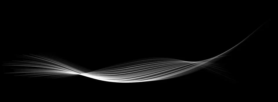 Wave pattern vector. 3D black and white abstract digital particles backgrou.. Stock Illustration