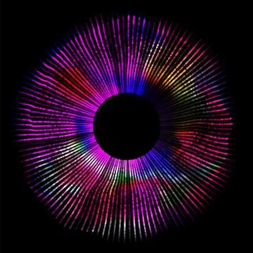 Wave pattern vector. 3D glowing abstract digital particles background. Techno Stock Illustration