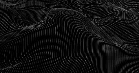 Wave pattern vector. 3D glowing abstract digital particles background. Techno Illustrazione stock