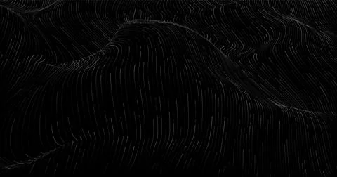 Wave pattern vector. 3D glowing abstract digital particles background. Techno Stock Illustration