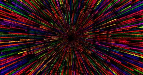 Wave pattern vector. 3D glowing abstract digital particles background. Techno Illustrazione stock