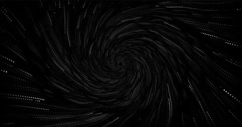 Wave pattern vector. 3D glowing abstract digital particles background. Techno Stock Illustration