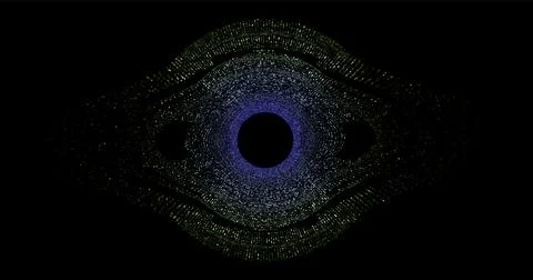 Wave pattern vector. 3D glowing abstract digital particles background. Techno Stock Illustration