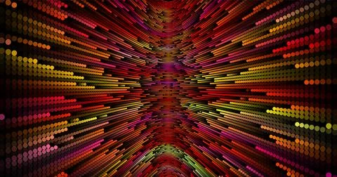 Wave pattern vector. 3D glowing abstract digital particles background. Techno Stock Illustration