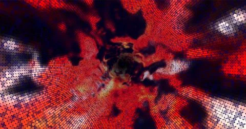 Wave pattern vector. 3D glowing abstract digital particles background. Techno Stock Illustration