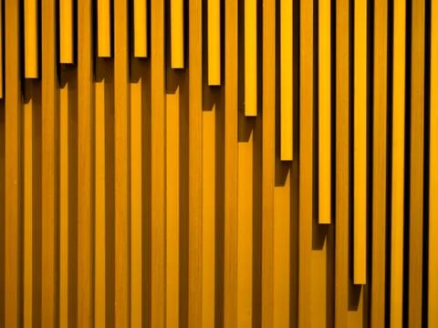 Wave pattern wood  wall Stock Photos
