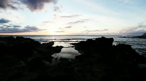 Wave Pool on Shore of Hawaii Video stock 10854283