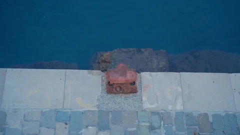 Wave in the port Stock Footage 93612930