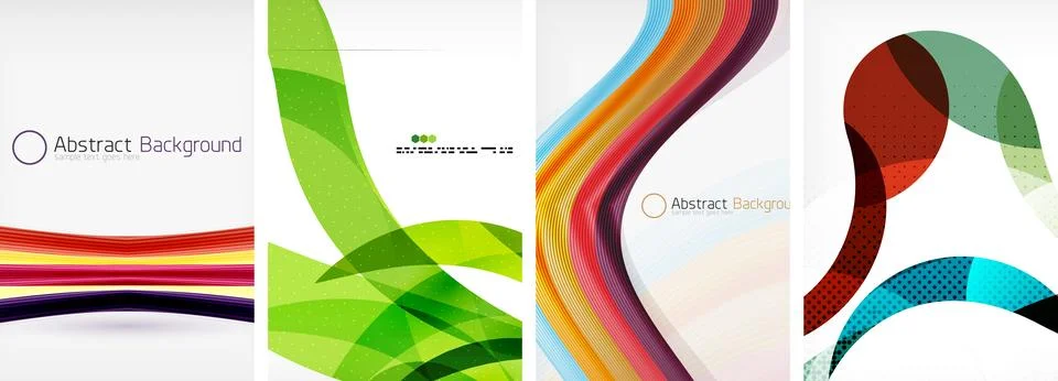 Wave poster abstract backgrounds. Vector illustration For Wallpaper, Banner Stock Illustration