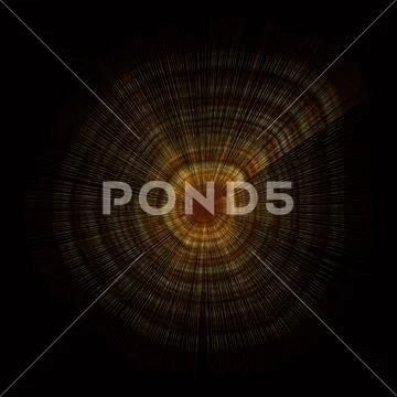 Wave radial asymmetrical rosette - vector illustration Stock Illustration