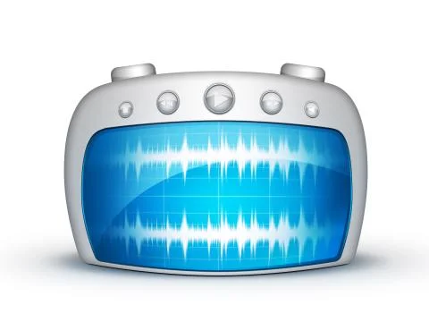 Wave Radio Illustrazione stock