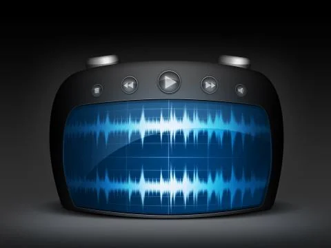 Wave Radio Stock Illustration