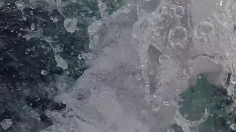 Wave raised from boat engine in slow motion 스톡 동영상 79071585