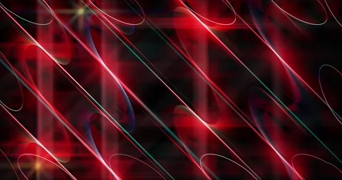 Wave-like rays of light in red, blue and white Stock Footage 285498611