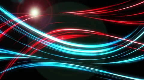 Wave Red Blue Stock Footage 35723944