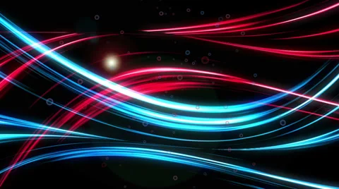 Wave Red Blue Stock Footage 35724628