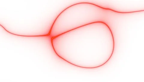 Wave red lines background. Flowing curved smoke lines. Template for banner Stock Photos