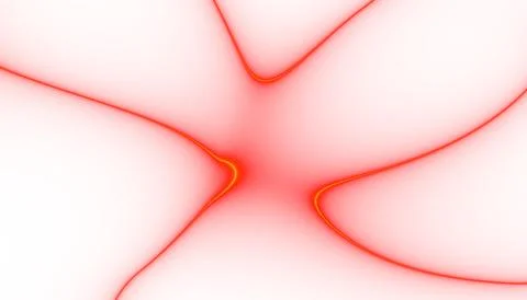 Wave red lines background. Flowing curved smoke lines. Template for banner Stock Photos