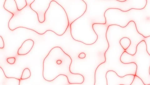Wave red lines background. Flowing curved smoke lines. Template for banner, f Stock Photos