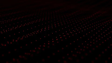 Wave of red particles Stock Footage 103856680