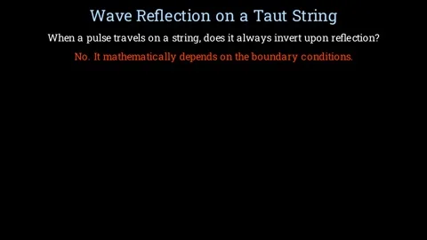 Wave Reflection on a Taut String Stock Footage 335764607