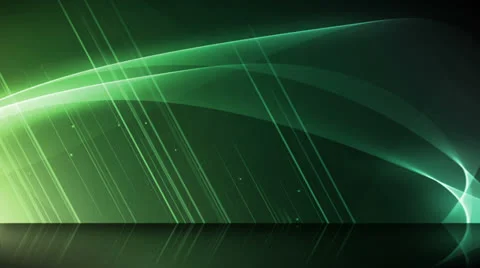 Wave Reflections Green Stock Footage 26120763