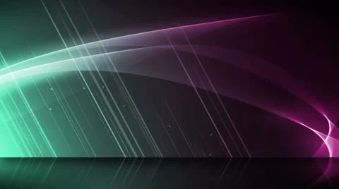 Wave Reflections Pink Green Stock Footage 26120770