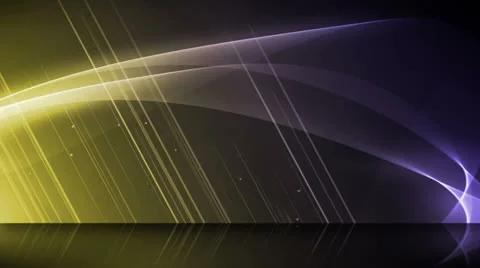 Wave Reflections Purple Yellow Stock Footage 26121059