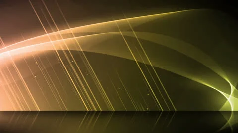 Wave Reflections Yellow Stock Footage 26121098