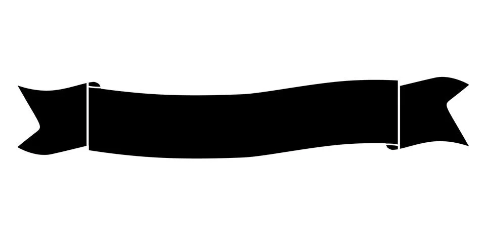 Wave ribbon icon on white background. flat style. wave ribbon sign for your w Illustrazione stock