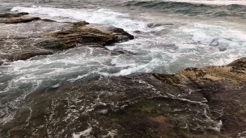 Wave rock Stock Footage 124943032