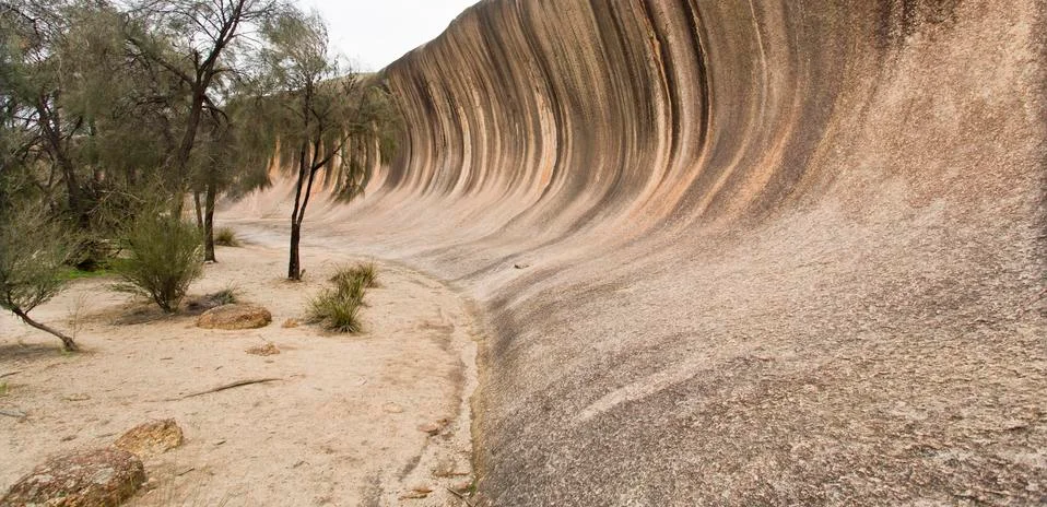 Wave rock Stock Photos
