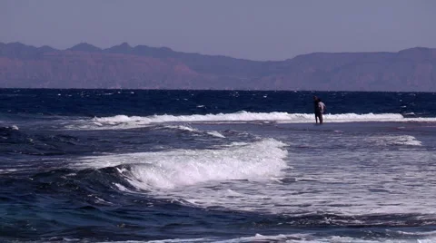 Wave rolls on the beach  Stock Footage 1215020