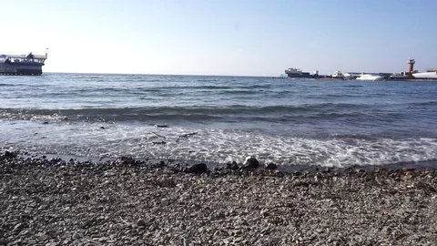 The wave rolls Vídeo Stock 91873900