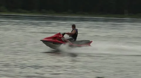 Wave runner 01 Stock Footage 10887585