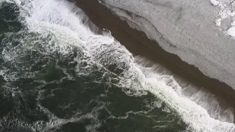 The wave running on the sea coast. Stock Footage 120241629