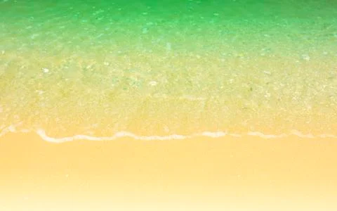 Wave &amp; Sand beach background , holiday or relax in summer concept. Stock Photos