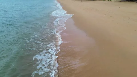 Wave Sand Beach Stock Footage 280329278