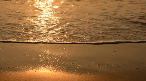Wave on sand Stock Footage 37426906