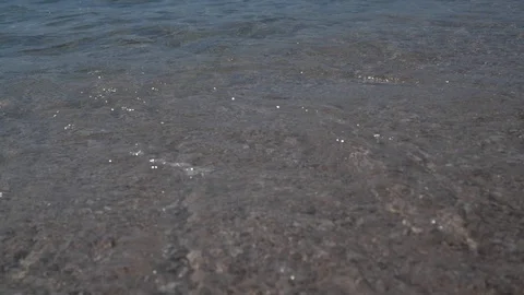 Wave at the sandy beach Stock Footage 94877624