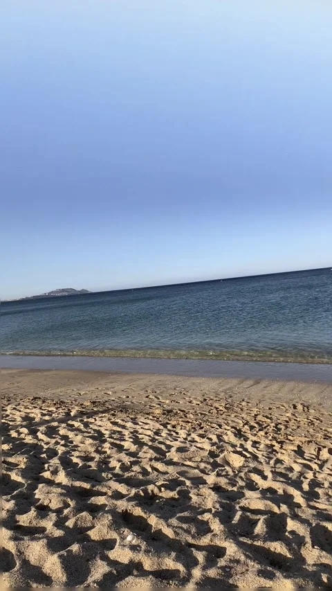 Wave scenery on a quiet beach Stock Footage 244475830