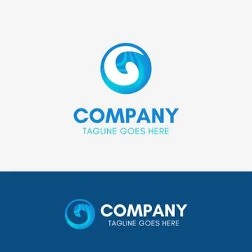 Wave Sea Logo Stock Illustration