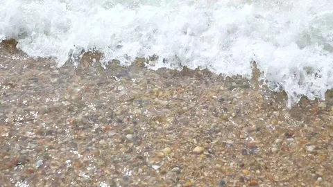 Wave on the sea, ocean. Beach. Stock Footage 112651225