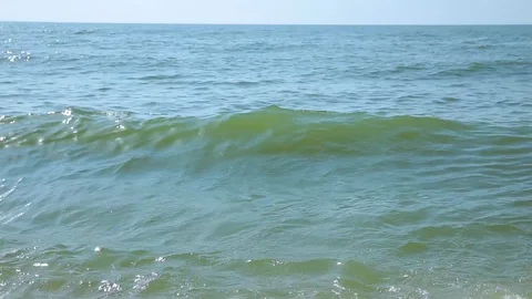 Wave on the sea, ocean. Beach. Stock Footage 113820179