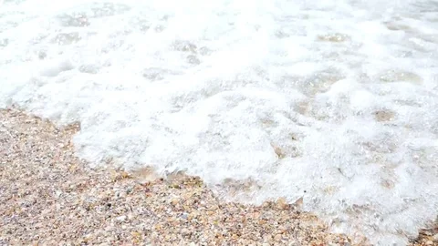 Wave on the sea, ocean. Beach. Stock Footage 114178074