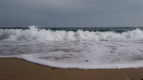 Wave sea ocean ship on thge horizon Stock Footage 151765026