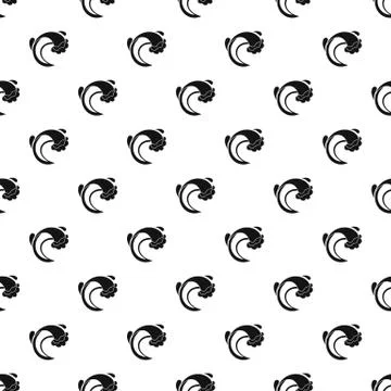 Wave sea pattern seamless vector 스톡 일러스트