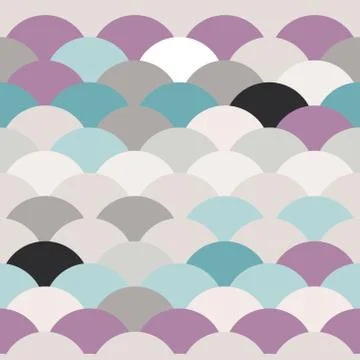 Wave of the sea. seamless pattern abstract scales simple Nature background ja Stock Illustration