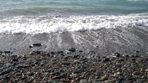 The wave of the sea in  the summer time Stock Footage 112374108